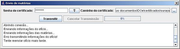 Tela Solicita��o de Certificado