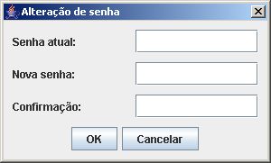 Tela Altera��o de senha do certificado