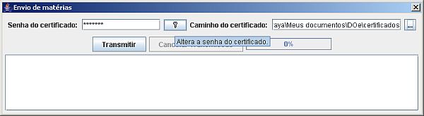 Tela Solicita��o de Certificado