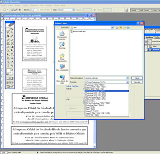 Selecionar EPS do             PhotoShop